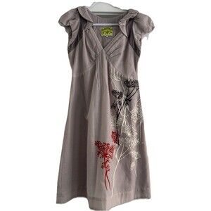 Anthropologie Floreat Fruit Moon Embroidered dress.